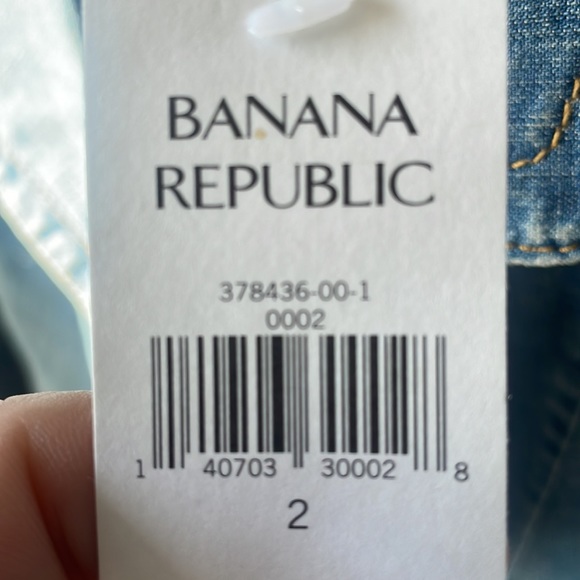 NWT Banana Republic Lightweight Denim Jacket Size 2 - Picture 6 of 6